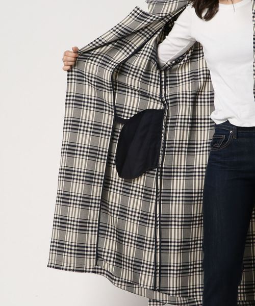 NINE（ナイン）の「グレンチェックコート（トレンチコート）」 - WEAR 