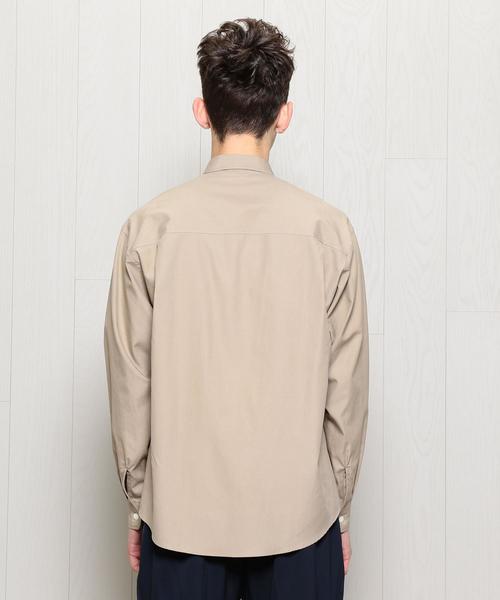 AURALEE（オーラリー）の「＜AURALEE＞FINX TWILL BIG SHIRT/シャツ.（シャツ/ブラウス・メンズ・ベージュ/ホワイト・3/4）」の5枚目の写真