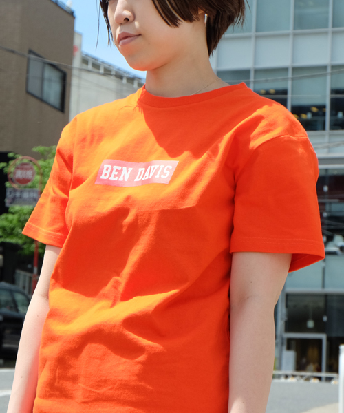 BEN DAVIS（ベンデイビス）の「BEN DAVIS ORIGINALS PRINT TEE（Tシャツ/カットソー・メンズ・ホワイト/ブラック/ネイビー/ピンク/ヘザーグレー/オレンジ/ホワイト×ブラック/ブラック×ブラック・LARGE/MEDIUM/SMALL/X-LARGE）」の8枚目の写真