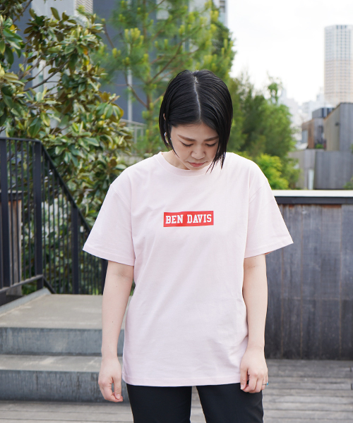 BEN DAVIS（ベンデイビス）の「BEN DAVIS ORIGINALS PRINT TEE（Tシャツ/カットソー・メンズ・ホワイト/ブラック/ネイビー/ピンク/ヘザーグレー/オレンジ/ホワイト×ブラック/ブラック×ブラック・LARGE/MEDIUM/SMALL/X-LARGE）」の7枚目の写真