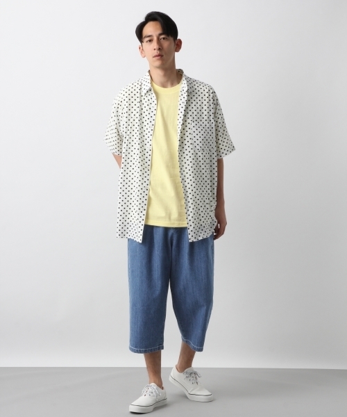 RAGEBLUE（レイジブルー）の「ドットシャツ/794626（シャツ/ブラウス・メンズ・ホワイト/ネイビー・LARGE/MEDIUM/SMALL）」の3枚目の写真