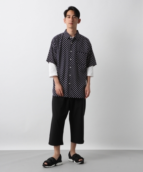 RAGEBLUE（レイジブルー）の「ドットシャツ/794626（シャツ/ブラウス・メンズ・ホワイト/ネイビー・LARGE/MEDIUM/SMALL）」の4枚目の写真