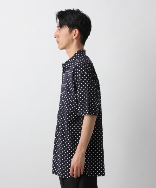 RAGEBLUE（レイジブルー）の「ドットシャツ/794626（シャツ/ブラウス・メンズ・ホワイト/ネイビー・LARGE/MEDIUM/SMALL）」の5枚目の写真