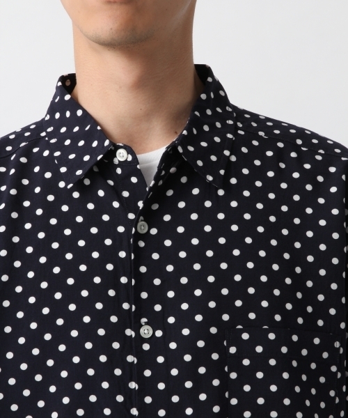 RAGEBLUE（レイジブルー）の「ドットシャツ/794626（シャツ/ブラウス・メンズ・ホワイト/ネイビー・LARGE/MEDIUM/SMALL）」の7枚目の写真