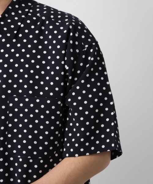 RAGEBLUE（レイジブルー）の「ドットシャツ/794626（シャツ/ブラウス・メンズ・ホワイト/ネイビー・LARGE/MEDIUM/SMALL）」の9枚目の写真