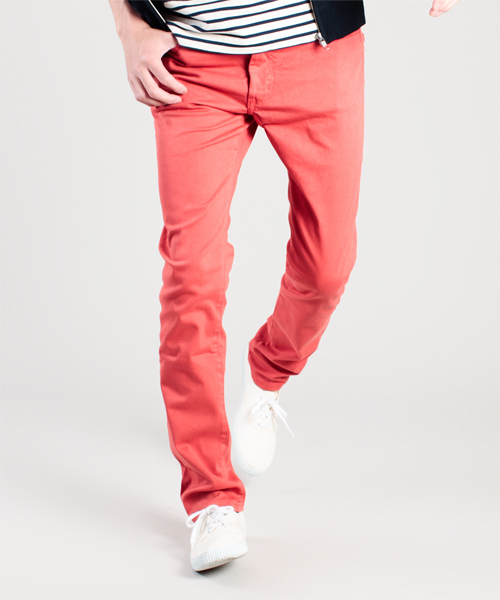 NANO universe（ナノユニバース）の「NU NARROW SKINNY チノ（チノパンツ・メンズ・ベージュ/オリーブ/イエロー/ピンク/ブルー/グレー/ブラック・SMALL/MEDIUM/LARGE/X-LARGE）」の22枚目の写真