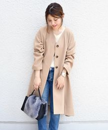 Khaju | Khaju:Vネックフレアコート◇(その他アウター)