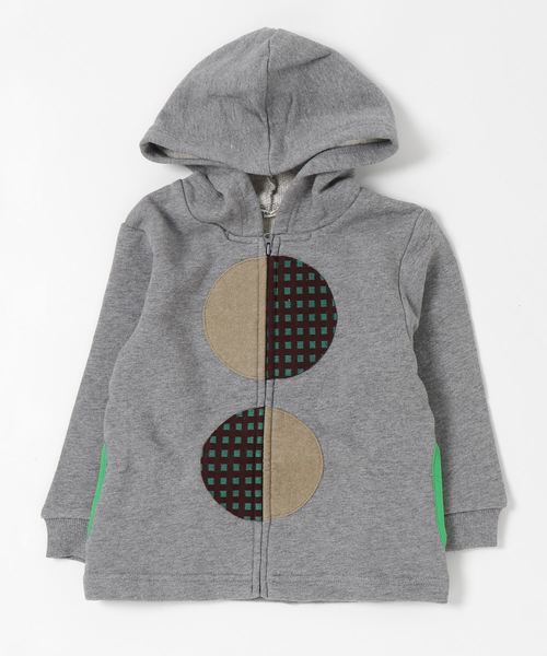 RAGMART(ラグマート)の「パッチワークジップパーカー(パーカー・キッズ・ブルー/グレー・130cm/120cm/100cm/110cm)」の6枚目の写真