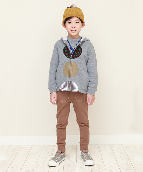 RAGMART(ラグマート)の「パッチワークジップパーカー(パーカー・キッズ・ブルー/グレー・130cm/120cm/100cm/110cm)」の4枚目の写真