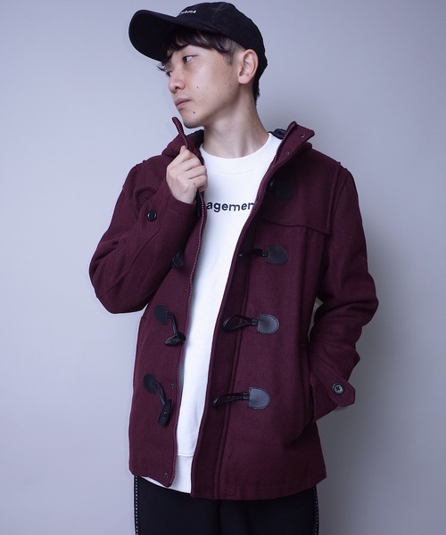 rovtski（ロフトスキー）の「メルトンダッフルコート/8V18082270（ダッフルコート・メンズ・ブラック/ベージュ/グレー/グリーン/ワインレッド・MEDIUM/LARGE）」の5枚目の写真