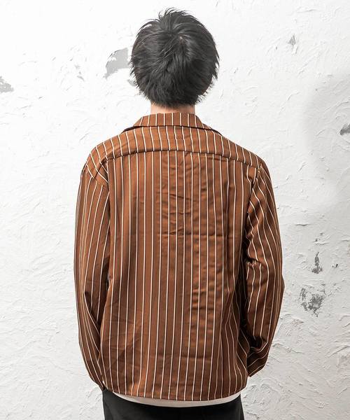 MinoriTY（マイノリティ）の「ランダムストライプドリズラー　長袖（その他アウター・メンズ・ブラック/ネイビー/ブラウン/カーキ・M/L）」の18枚目の写真