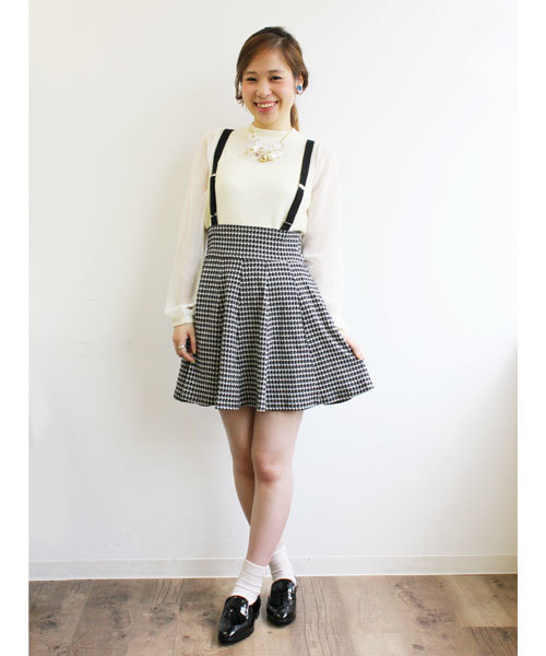 Chico（チコ）の「ﾊｲﾈｯｸ畦編みﾊﾟﾌ長袖（ニット/セーター・レディース・ホワイト/ライトブルー/グレー/ブラック・FREE）」の10枚目の写真