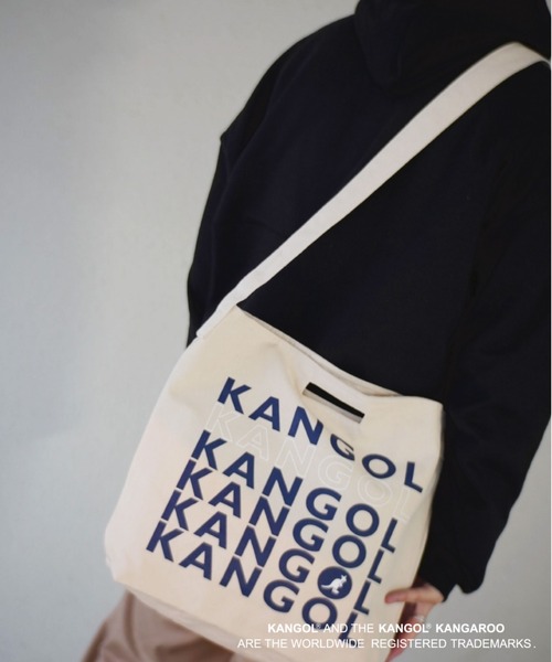 KANGOL（カンゴール）の「【 KANGOL / カンゴール 】 キャンバス ショルダー トート バッグ（トートバッグ・レディース・ホワイト/ホワイト系その他/ホワイト系その他2/ホワイト系その他3/ホワイト系その他4/ホワイト系その他5/ホワイト系その他6/ホワイト系その他7/ホワイト×ピンク/ホワイト×ブラック/ブラック×ホワイト/ブラック×ライム/ブラック×グレー/ブラック系その他/ブラック系その他2/ブラック系その他3/その他/その他1/その他2/その他5/その他6/その他4/その他3/ブラック系その他4/その他8/その他9/ホワイト×レッド/ホワイト×ブルー/その他7/ブラック系その他5/その他10/その他11/ブラック系その他6・FREE）」の8枚目の写真