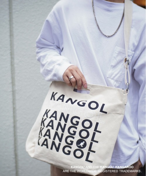 KANGOL（カンゴール）の「【 KANGOL / カンゴール 】 キャンバス ショルダー トート バッグ（トートバッグ・レディース・ホワイト/ホワイト系その他/ホワイト系その他2/ホワイト系その他3/ホワイト系その他4/ホワイト系その他5/ホワイト系その他6/ホワイト系その他7/ホワイト×ピンク/ホワイト×ブラック/ブラック×ホワイト/ブラック×ライム/ブラック×グレー/ブラック系その他/ブラック系その他2/ブラック系その他3/その他/その他1/その他2/その他5/その他6/その他4/その他3/ブラック系その他4/その他8/その他9/ホワイト×レッド/ホワイト×ブルー/その他7/ブラック系その他5/その他10/その他11/ブラック系その他6・FREE）」の9枚目の写真