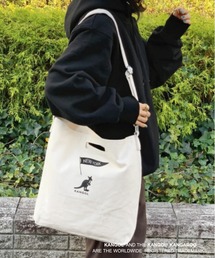 【 KANGOL / カンゴール 】 キャンバス ショルダー トート バッグ