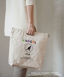 【 KANGOL / カンゴール 】 キャンバス ショルダー トート バッグ