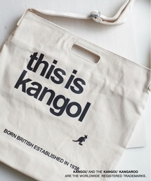 【 KANGOL / カンゴール 】 キャンバス ショルダー トート バッグ