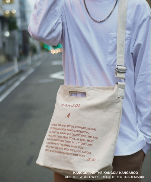 KANGOL（カンゴール）の「【 KANGOL / カンゴール 】 キャンバス ショルダー トート バッグ（トートバッグ・レディース・ホワイト/ホワイト系その他/ホワイト系その他2/ホワイト系その他3/ホワイト系その他4/ホワイト系その他5/ホワイト系その他6/ホワイト系その他7/ホワイト×ピンク/ホワイト×ブラック/ブラック×ホワイト/ブラック×ライム/ブラック×グレー/ブラック系その他/ブラック系その他2/ブラック系その他3/その他/その他1/その他2/その他5/その他6/その他4/その他3/ブラック系その他4/その他8/その他9/ホワイト×レッド/ホワイト×ブルー/その他7/ブラック系その他5/その他10/その他11/ブラック系その他6・FREE）」の12枚目の写真