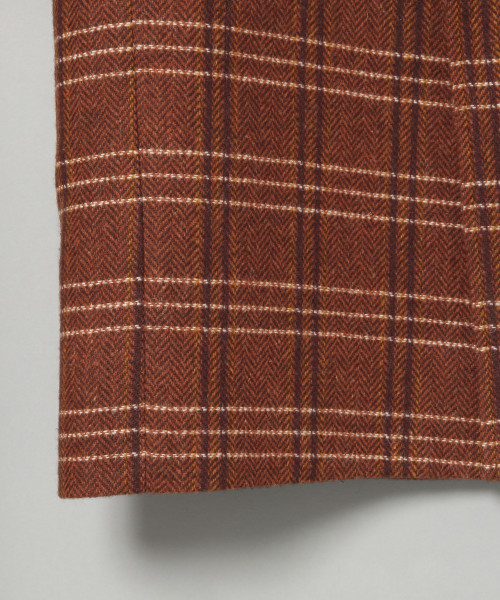 JEANASIS（ジーナシス）の「チェックBIGロングコート/813508（チェスターコート・レディース・ブラック系その他/ブラウン系その他・FREE）」の3枚目の写真