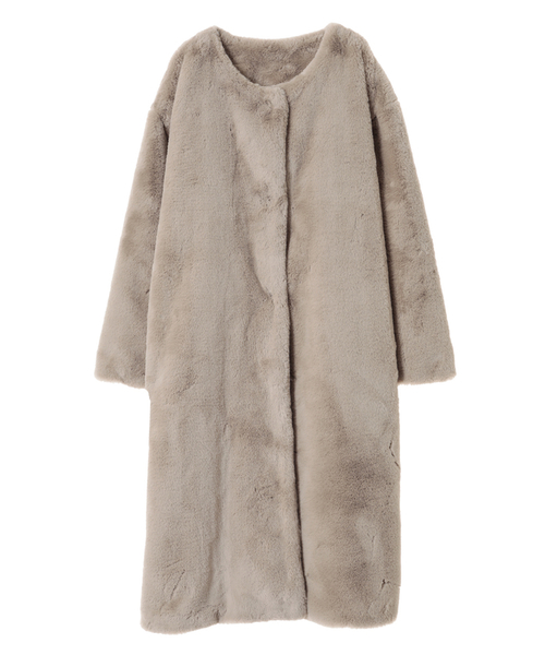 CLANE（クラネ）の「NO-COLLAR FUR COAT（その他アウター）」 - WEAR