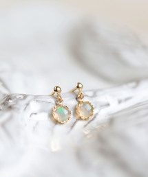 オパール ピアス | K18（ピアス（両耳用））｜cui-cui（キュイキュイ