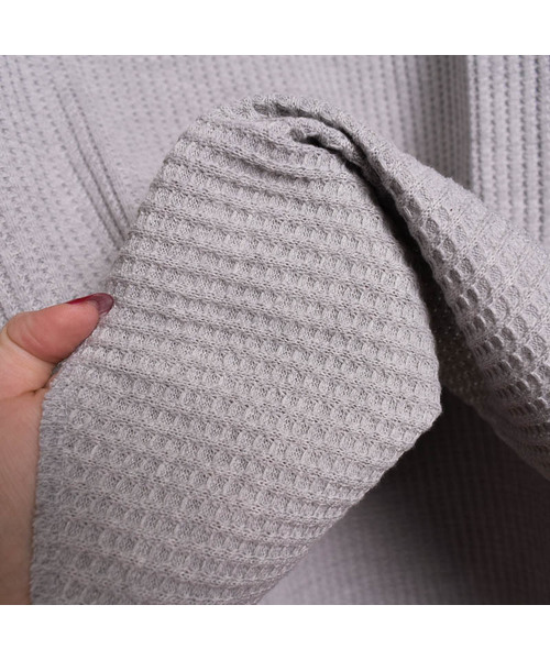 Bling Leads（ブリングリーズ）の「【Bl】ビッグ　ワッフルクルーロンＴ（Tシャツ/カットソー・メンズ・ブラック/グレー/オフホワイト・MEDIUM/LARGE/X-LARGE）」の9枚目の写真