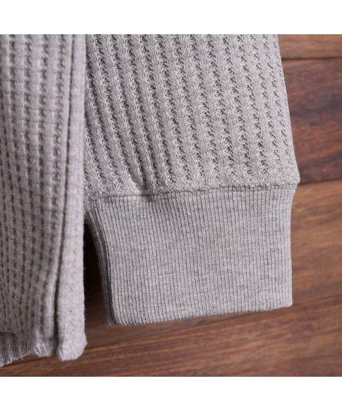 Bling Leads（ブリングリーズ）の「【Bl】ビッグ　ワッフルクルーロンＴ（Tシャツ/カットソー・メンズ・ブラック/グレー/オフホワイト・MEDIUM/LARGE/X-LARGE）」の8枚目の写真