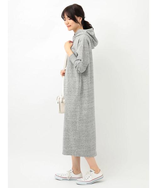 AMERICAN HOLIC(アメリカンホリック)の「ミニ裏毛マキシワンピース(ワンピース・レディース・オートミール/LT.Gray/チャコールグレー・FREE)」の8枚目の写真