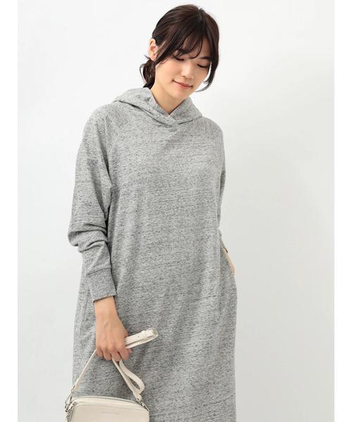 AMERICAN HOLIC(アメリカンホリック)の「ミニ裏毛マキシワンピース(ワンピース・レディース・オートミール/LT.Gray/チャコールグレー・FREE)」の10枚目の写真