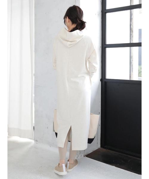 AMERICAN HOLIC(アメリカンホリック)の「ミニ裏毛マキシワンピース(ワンピース・レディース・オートミール/LT.Gray/チャコールグレー・FREE)」の16枚目の写真