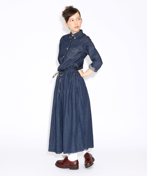 BEAMS BOY（ビームスボーイ）の「orslow / DENIM B.D（シャツ/ブラウス・レディース・インディゴブルー・ONE SIZE）」の6枚目の写真