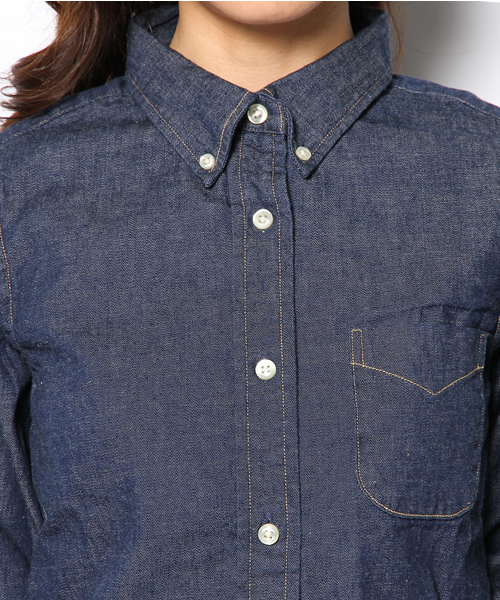 BEAMS BOY（ビームスボーイ）の「orslow / DENIM B.D（シャツ/ブラウス・レディース・インディゴブルー・ONE SIZE）」の11枚目の写真