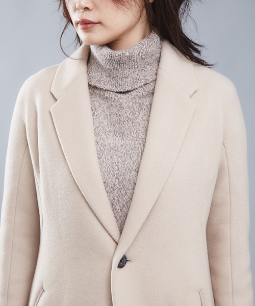 qualite(カリテ)の「ウエストマークロングコート(トレンチコート・レディース・ベージュ・38/36)」の5枚目の写真