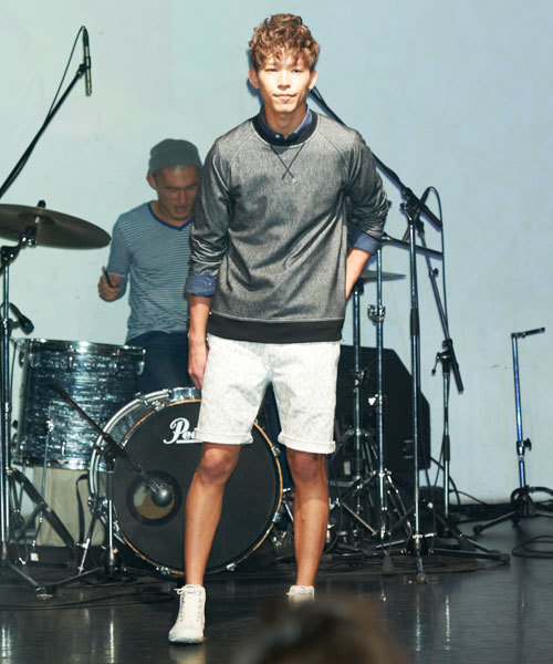 HAMNETT（ハムネット）の「【HAMNETT】 レオパードプリントオックス / ショートパンツ（スラックス・メンズ・ネイビー/ホワイト・LL/M/L）」の8枚目の写真