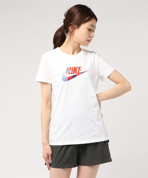 NIKE（ナイキ）の「ナイキ ウィメンズ サマー1Tシャツ BQ3709（Tシャツ/カットソー・レディース・ブラック/ターコイズブルー/ホワイト・L/XL/S/M）」の2枚目の写真