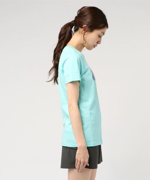 NIKE（ナイキ）の「ナイキ ウィメンズ サマー1Tシャツ BQ3709（Tシャツ/カットソー・レディース・ブラック/ターコイズブルー/ホワイト・L/XL/S/M）」の4枚目の写真