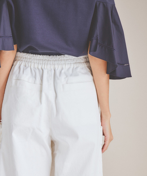 MUVEIL WORK（ミュベールワーク）の「【MUVEIL WORK】ボリュームデニムパンツ（デニムパンツ・レディース・ホワイト/ネイビー/ブルー・38/36）」の10枚目の写真