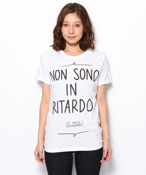 PLST(プラステ)の「Happiness is a 10$ tee カットソー(Tシャツ/カットソー・レディース・ホワイト・SMALL)」の2枚目の写真