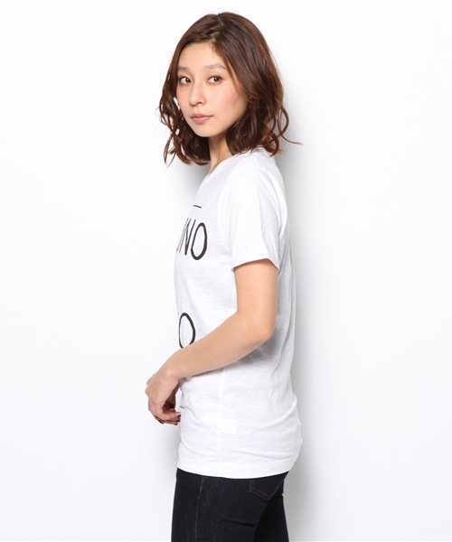 PLST(プラステ)の「Happiness is a 10$ tee カットソー(Tシャツ/カットソー・レディース・ホワイト・SMALL)」の3枚目の写真