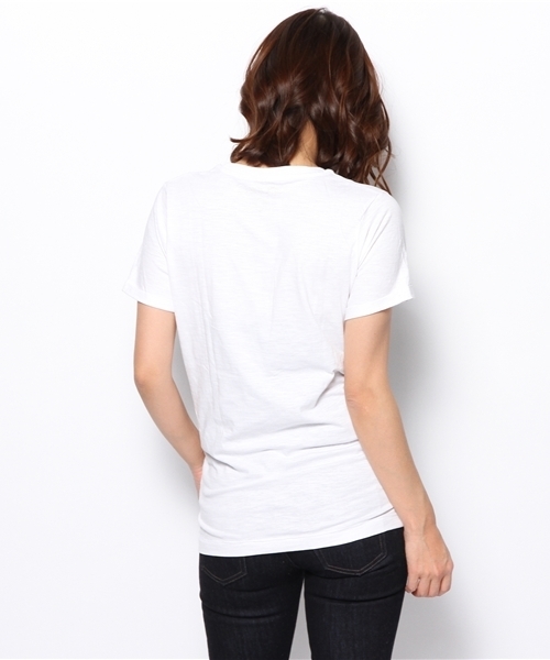 PLST(プラステ)の「Happiness is a 10$ tee カットソー(Tシャツ/カットソー・レディース・ホワイト・SMALL)」の4枚目の写真
