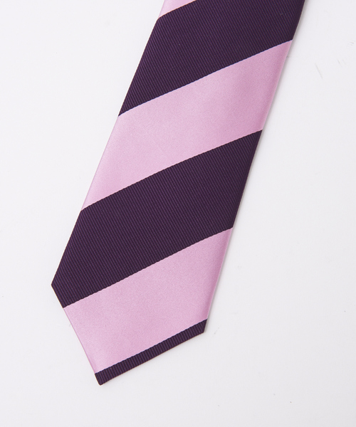 ABAHOUSE（アバハウス）の「【Recency of Mine】2段ストライプタイ（ネクタイ・メンズ・ブルー/ワイン・フリー）」の8枚目の写真