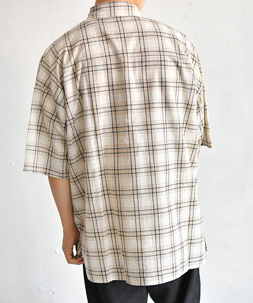 PairPair（ペアペア）の「チェック柄ビッグシルエットシャツ（シャツ/ブラウス・メンズ・ネイビー/アイボリー・FREE）」の13枚目の写真