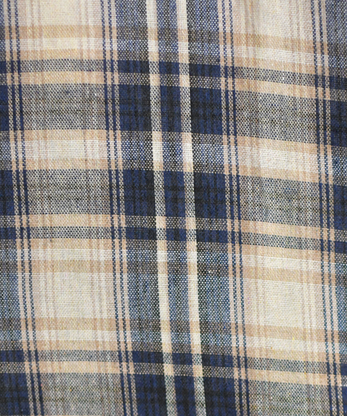 PairPair（ペアペア）の「チェック柄ビッグシルエットシャツ（シャツ/ブラウス・メンズ・ネイビー/アイボリー・FREE）」の9枚目の写真