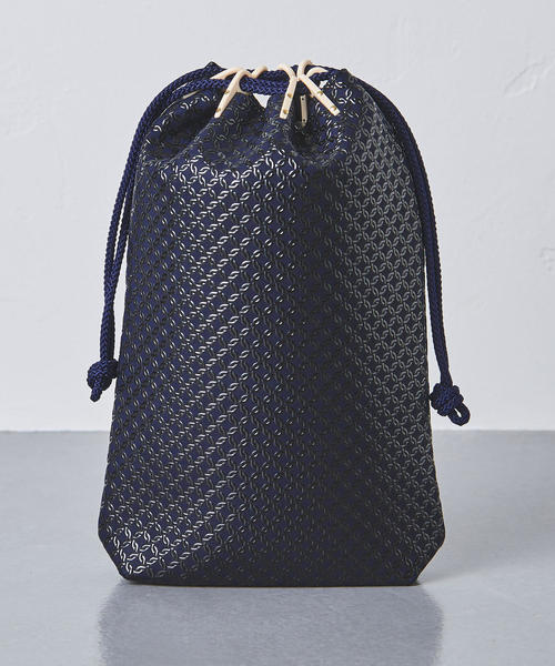 UNITED ARROWS（ユナイテッドアローズ）の「＜印傳屋＞ 合切袋 輪繋ぎ◆（その他小物・メンズ・レッド/ブラック/ネイビー・FREE）」の2枚目の写真