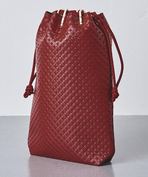 UNITED ARROWS（ユナイテッドアローズ）の「＜印傳屋＞ 合切袋 輪繋ぎ◆（その他小物・メンズ・レッド/ブラック/ネイビー・FREE）」の4枚目の写真