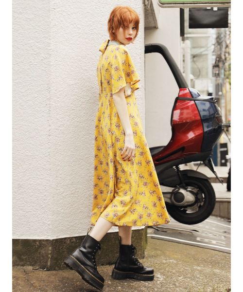 jouetie(ジュエティ)の「ノーカラーダブルボタンワンピース(ワンピース・レディース・その他1/その他2/ブラック・MEDIUM)」の5枚目の写真