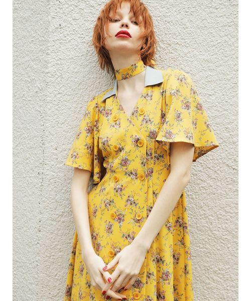 jouetie(ジュエティ)の「ノーカラーダブルボタンワンピース(ワンピース・レディース・その他1/その他2/ブラック・MEDIUM)」の8枚目の写真