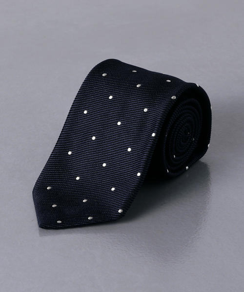 NICKY（ニッキー）の「＜Nicky（ニッキー）＞ ツイル ドット タイ（ネクタイ・メンズ・ネイビー/ダークブラウン・FREE）」の2枚目の写真