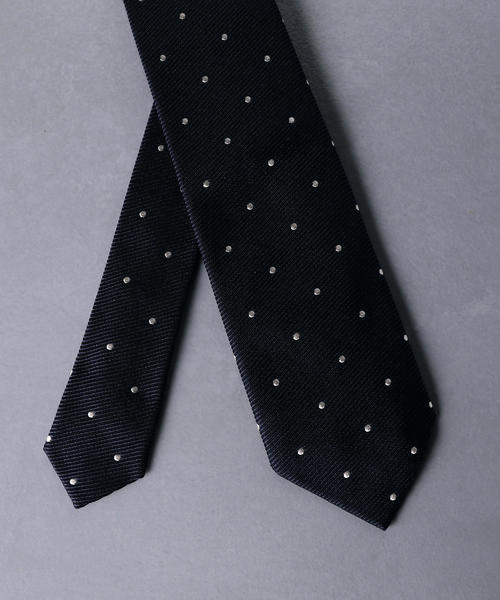NICKY（ニッキー）の「＜Nicky（ニッキー）＞ ツイル ドット タイ（ネクタイ・メンズ・ネイビー/ダークブラウン・FREE）」の5枚目の写真