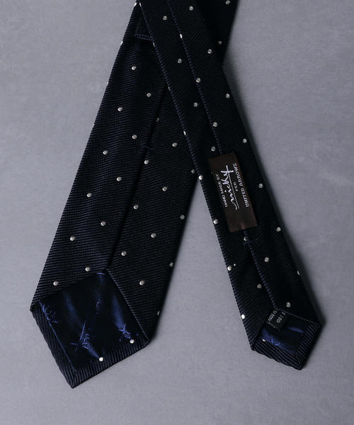 NICKY（ニッキー）の「＜Nicky（ニッキー）＞ ツイル ドット タイ（ネクタイ・メンズ・ネイビー/ダークブラウン・FREE）」の4枚目の写真
